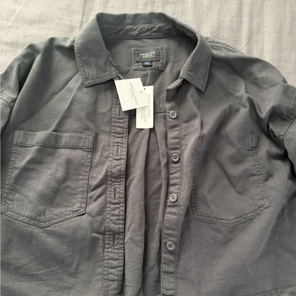 American Eagle Cropped Utility Jacket | Size M | NWT - Picture 4 of 5